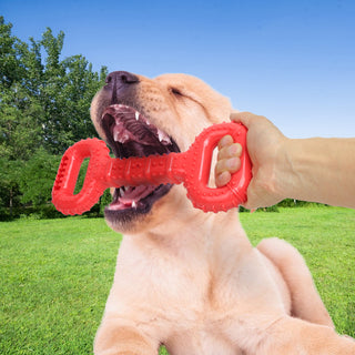 Dog Bones For Aggressive Chewers, Dog Chews Toys Long Lasting, Interactive Dog Bone Toys With Pull Band, Dog Teething Toy