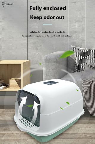 Litter Box Fully Enclosed Cat Toilet